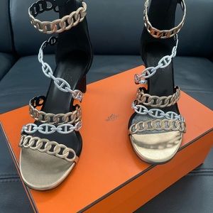 Hermès Naiade Chaîne d'Ancre Sandals
